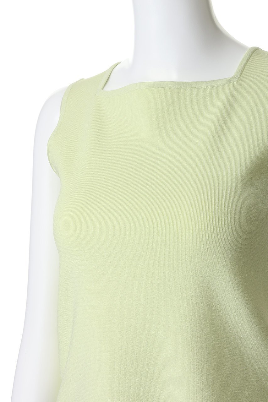 【ランバン オン ブルー/LANVIN en Bleu】のスクエアネックノースリーブニット 人気、トレンドファッション・服の通販 founy(ファニー) 　ファッション　Fashion　レディースファッション　Fashion for Women　トップス・カットソー　Cut & Sew Tops　ニット　Knit Tops & Sweaters　キャミソール&ノースリーブ　Camisoles & Sleeveless Tops　カジュアルプルオーバー・ニットトップス　Pullovers & Knit Tops / Casual Pullovers　インナー　Innerwear　カーディガン　Cardigan, Knitwear　ジャケット　Jacket, Outerwear　スクエア　Square, Square Shape　デコルテ　Décolleté, Neckline　ノースリーブ　Sleeveless, No-Sleeve　ファブリック　Fabric, Textile　ベーシック　Basic, Essential　other-5|ID: prp329100004369514 ipo3291000000036606424