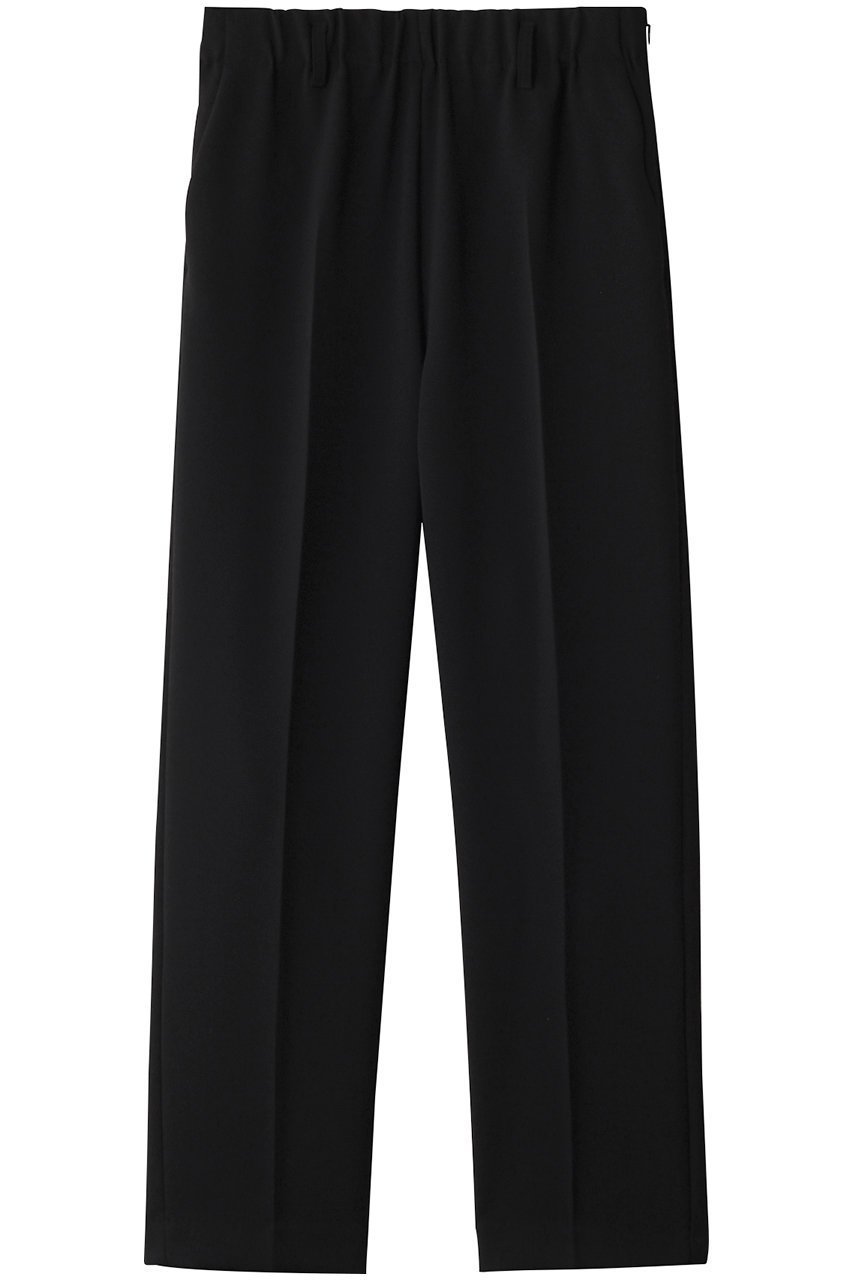 【ランバン オン ブルー/LANVIN en Bleu】のダブルクロスゴムテーパードパンツ インテリア・キッズ・メンズ・レディースファッション・服の通販 founy(ファニー) 　ファッション　Fashion　レディースファッション　Fashion for Women　パンツ　Pants & Trousers　シンプル　Simple, Minimal　センター　Center, Center Line　ダブル　Double, Double-Breasted　エレガント 上品　Elegant　ブラック|ID: prp329100004369517 ipo3291000000035716339