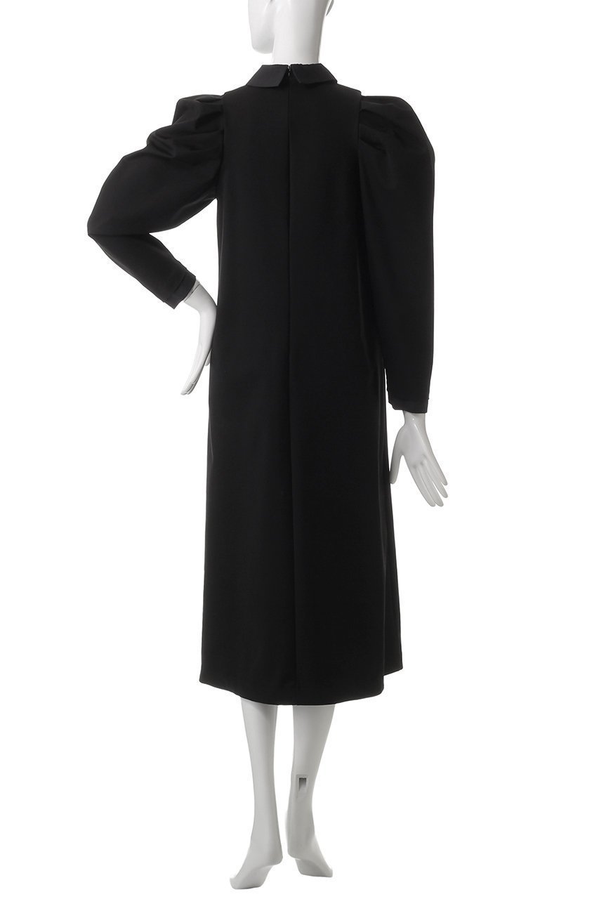 【ランバン オン ブルー/LANVIN en Bleu】のシャツカラーパフスリーブワンピース 人気、トレンドファッション・服の通販 founy(ファニー) 　ファッション　Fashion　レディースファッション　WOMEN　ワンピース　Dress　チュニック　Tunic　オケージョン　Occasion　オーガンジー　Organdy　スリーブ　Sleeve　チュニック　Tunic　ビンテージ　Vintage　ロング　Long　エレガント 上品　Elegant　other-4|ID: prp329100004369518 ipo3291000000031337634
