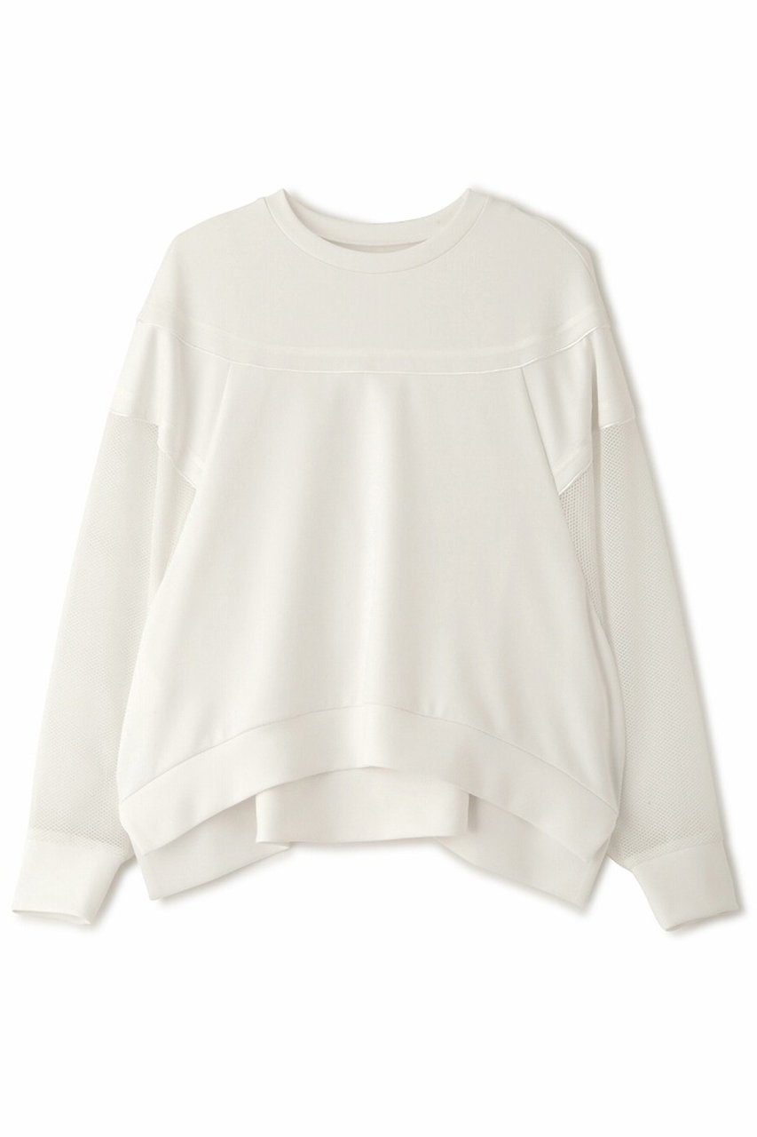 【アドーア/ADORE】のメッシュコンビダンボールカットソー インテリア・キッズ・メンズ・レディースファッション・服の通販 founy(ファニー) 　ファッション　Fashion　レディースファッション　Fashion for Women　トップス・カットソー　Cut & Sew Tops　シャツ・ブラウス・オフィスカジュアル　Elegant Blouses & Button-Ups　ロングTシャツ・Tシャツ　Longline T-Shirts & Tees　カットソー・ベーシックTシャツ　Cut-and-Sewn Tops / Stretch Tees & Basics　おすすめ　Recommended / Our Picks　カットソー　Cut and Sewn Top　シンプル　Simple, Minimal　スリーブ　Sleeve, Long Sleeve / Short Sleeve　セットアップ　Set-Up, Coordinated Outfit　タイトスカート　Pencil Skirt, Tight Skirt　ミックス　Mix, Mixed Style　メッシュ　Mesh, Net Fabric　ロング　Long, Long-Length　再入荷　Restock / Back in Stock　ホワイト|ID: prp329100004369523 ipo3291000000032866013