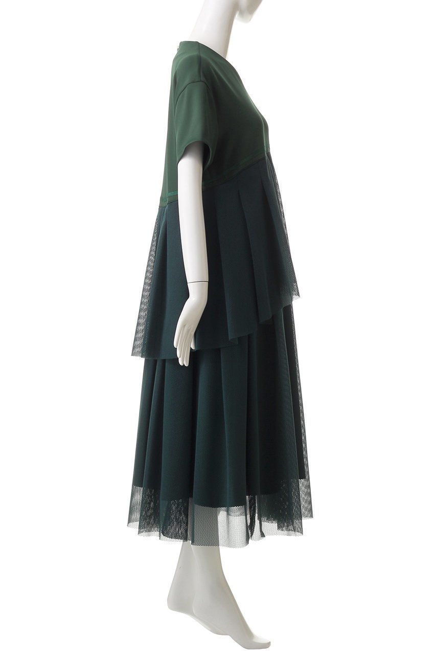 【アドーア/ADORE】のメッシュコンビダンボールワンピース 人気、トレンドファッション・服の通販 founy(ファニー) 　ファッション　Fashion　レディースファッション　Fashion for Women　ワンピース　Dresses　チュニック　Tunic Tops & Dresses　カットソー　Cut and Sewn Top　シンプル　Simple, Minimal　チュニック　Tunic, Long Top　メッシュ　Mesh, Net Fabric　ロング　Long, Long-Length　再入荷　Restock / Back in Stock　other-3|ID: prp329100004369524 ipo3291000000032807536