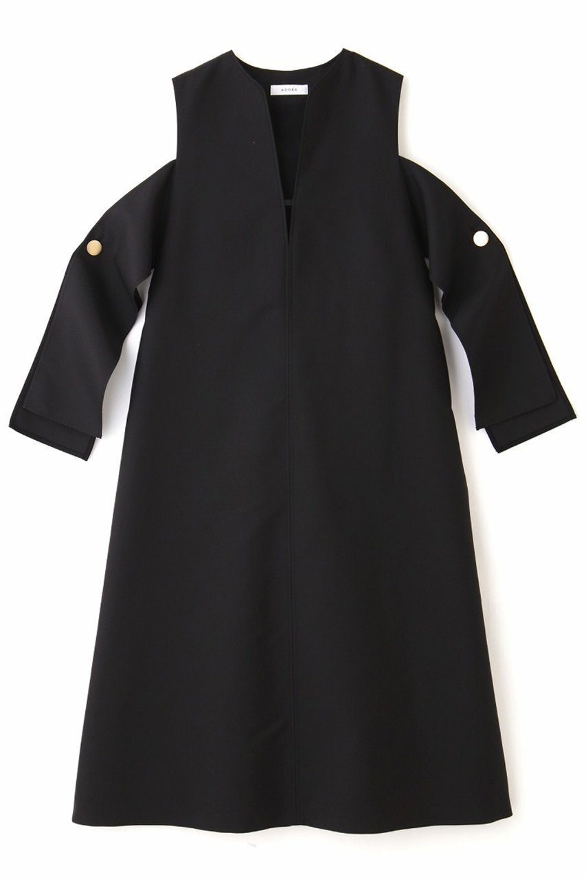 【アドーア/ADORE】のダブルコットンワンピース 人気、トレンドファッション・服の通販 founy(ファニー) 　ファッション　Fashion　レディースファッション　Ladies' Fashion Online　ワンピース　Dress　チュニック　Tunic　シンプル　Simple　チュニック　Tunic　ドレス　Dress　ノースリーブ　No Sleeve　フォルム　Form　フロント　Front　ロング　Long　再入荷　Restock/Back In Stock/Re Arrival　 other-1|ID: prp329100004369526 ipo3291000000032648238