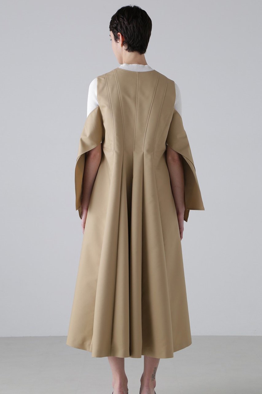 【アドーア/ADORE】のダブルコットンワンピース 人気、トレンドファッション・服の通販 founy(ファニー) 　ファッション　Fashion　レディースファッション　Ladies' Fashion Online　ワンピース　Dress　チュニック　Tunic　シンプル　Simple　チュニック　Tunic　ドレス　Dress　ノースリーブ　No Sleeve　フォルム　Form　フロント　Front　ロング　Long　再入荷　Restock/Back In Stock/Re Arrival　other-4|ID: prp329100004369526 ipo3291000000032648246
