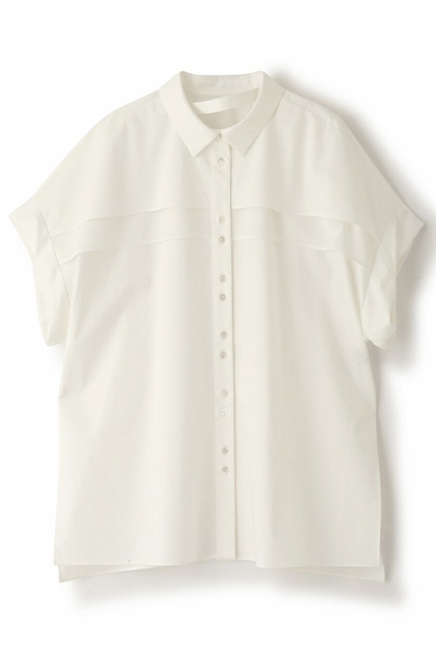 【アドーア/ADORE】のモダンコットンロールアップブラウス 人気、トレンドファッション・服の通販 founy(ファニー) 　ファッション　Fashion　レディースファッション　Fashion for Women　トップス・カットソー　Cut & Sew Tops　シャツ・ブラウス・オフィスカジュアル　Elegant Blouses & Button-Ups　シアー　Sheer, See-Through　ショート　Short, Short Length　ストレッチ　Stretch, Stretchy Fabric　スリーブ　Sleeve, Long Sleeve / Short Sleeve　フロント　Front, Front Design　ヨーク　Yoke, Yoke Design　リラックス　Relax, Relaxed Fit　 other-1|ID: prp329100004369530 ipo3291000000032861211