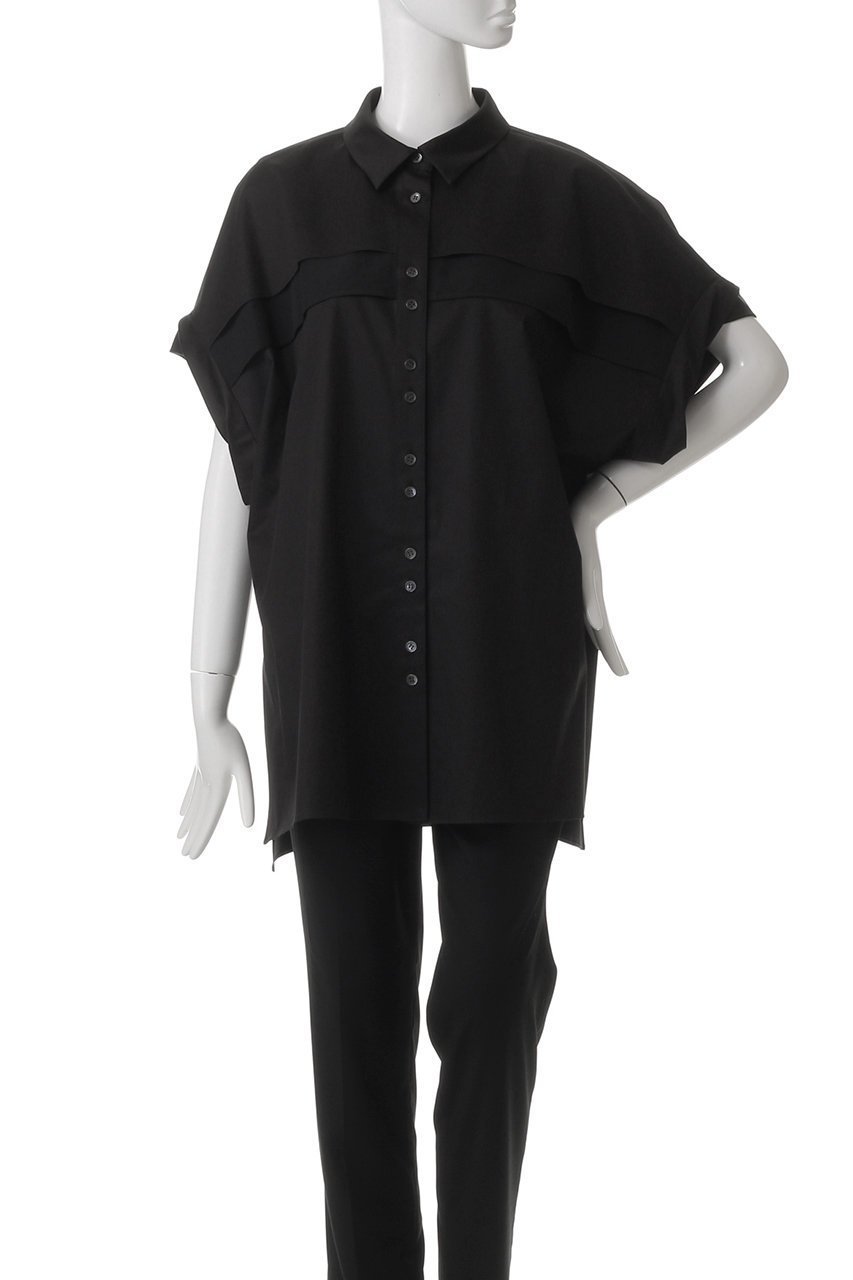 【アドーア/ADORE】のモダンコットンロールアップブラウス 人気、トレンドファッション・服の通販 founy(ファニー) 　ファッション　Fashion　レディースファッション　Fashion for Women　トップス・カットソー　Cut & Sew Tops　シャツ・ブラウス・オフィスカジュアル　Elegant Blouses & Button-Ups　シアー　Sheer, See-Through　ショート　Short, Short Length　ストレッチ　Stretch, Stretchy Fabric　スリーブ　Sleeve, Long Sleeve / Short Sleeve　フロント　Front, Front Design　ヨーク　Yoke, Yoke Design　リラックス　Relax, Relaxed Fit　other-2|ID: prp329100004369530 ipo3291000000032861236