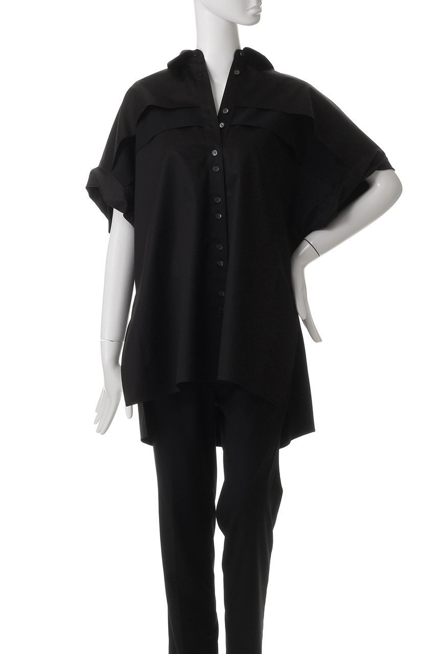 【アドーア/ADORE】のモダンコットンロールアップブラウス 人気、トレンドファッション・服の通販 founy(ファニー) 　ファッション　Fashion　レディースファッション　Fashion for Women　トップス・カットソー　Cut & Sew Tops　シャツ・ブラウス・オフィスカジュアル　Elegant Blouses & Button-Ups　シアー　Sheer, See-Through　ショート　Short, Short Length　ストレッチ　Stretch, Stretchy Fabric　スリーブ　Sleeve, Long Sleeve / Short Sleeve　フロント　Front, Front Design　ヨーク　Yoke, Yoke Design　リラックス　Relax, Relaxed Fit　other-6|ID: prp329100004369530 ipo3291000000032861263