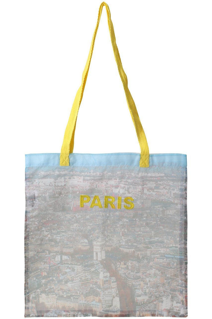 【マルティニーク/martinique】の【brigitte tanaka】PARIS CIEL BAG インテリア・キッズ・メンズ・レディースファッション・服の通販 founy(ファニー) 　ファッション　Fashion　レディースファッション　Fashion for Women　バッグ　Bags　イエロー　Yellow　シアー　Sheer, See-Through　フランス　France, French　プリント　Print, Printed Pattern　イエロー|ID: prp329100004369535 ipo3291000000035691719