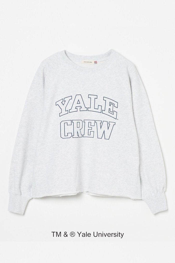 【エリオポール/heliopole】の【GOOD ROCK SPEED】GRS YALE スウェット インテリア・キッズ・メンズ・レディースファッション・服の通販 founy(ファニー) https://founy.com/ ファッション Fashion レディースファッション Fashion for Women トップス・カットソー Cut & Sew Tops シャツ・ブラウス・オフィスカジュアル Elegant Blouses & Button-Ups レディースパーカー・カジュアルフーディー Casual Hoodies & Sweatshirts ロングTシャツ・Tシャツ Longline T-Shirts & Tees スウェット・クルーネックトップス Sweatshirts & Crewnecks / Relaxed Fit Sweat Tops カットソー・ベーシックTシャツ Cut-and-Sewn Tops / Stretch Tees & Basics スウェット / スエット Sweatshirt, Sweatwear フロント Front, Front Design |ID: prp329100004369542 ipo3291000000036149149