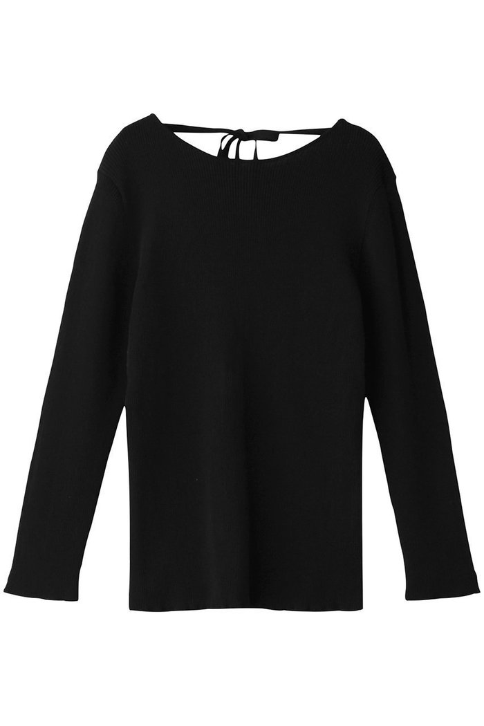 【エリオポール/heliopole】のバックリボンリブニット インテリア・キッズ・メンズ・レディースファッション・服の通販 founy(ファニー) https://founy.com/ ファッション Fashion レディースファッション Fashion for Women トップス・カットソー Cut & Sew Tops ニット Knit Tops & Sweaters カジュアルプルオーバー・ニットトップス Pullovers & Knit Tops / Casual Pullovers インナー Innerwear コンパクト Compact, Small Size フィット Fit, Slim Fit リブニット Rib Knit, Ribbed Knit リボン Ribbon, Bow |ID: prp329100004369545 ipo3291000000035067244