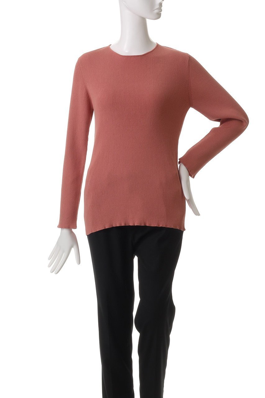 【エリオポール/heliopole】のバックリボンリブニット 人気、トレンドファッション・服の通販 founy(ファニー) 　ファッション　Fashion　レディースファッション　Fashion for Women　トップス・カットソー　Cut & Sew Tops　ニット　Knit Tops & Sweaters　カジュアルプルオーバー・ニットトップス　Pullovers & Knit Tops / Casual Pullovers　インナー　Innerwear　コンパクト　Compact, Small Size　フィット　Fit, Slim Fit　リブニット　Rib Knit, Ribbed Knit　リボン　Ribbon, Bow　other-2|ID: prp329100004369545 ipo3291000000035067249