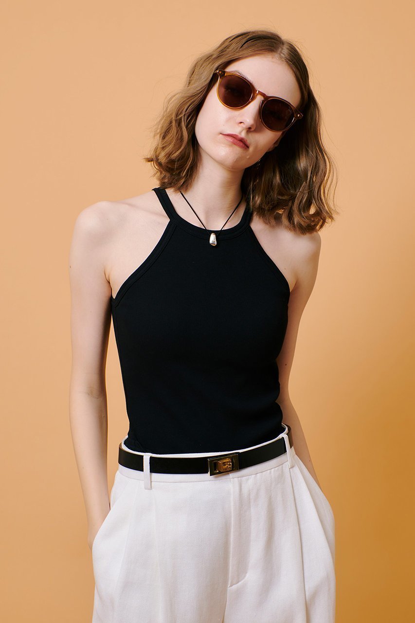 【アルアバイル/allureville】のホルターネックカップインタンク 人気、トレンドファッション・服の通販 founy(ファニー) 　ファッション　Fashion　レディースファッション　Fashion for Women　トップス・カットソー　Cut & Sew Tops　キャミソール&ノースリーブ　Camisoles & Sleeveless Tops　シャツ・ブラウス・オフィスカジュアル　Elegant Blouses & Button-Ups　ロングTシャツ・Tシャツ　Longline T-Shirts & Tees　カットソー・ベーシックTシャツ　Cut-and-Sewn Tops / Stretch Tees & Basics　おすすめ　Recommended / Our Picks　アンダー　Underwear Essentials　インナー　Innerwear　オレンジ　Orange　キャミソール　Camisole, Spaghetti Strap Top　タンク　Tank Top, Sleeveless Top　デニム　Denim, Jeans Material　ベーシック　Basic, Essential　ボトム　Bottoms, Lower Wear　ライナー　Liner, Inner Layer　再入荷　Restock / Back in Stock　定番　Standard, Basic Item　other-7|ID: prp329100004369556 ipo3291000000032705477