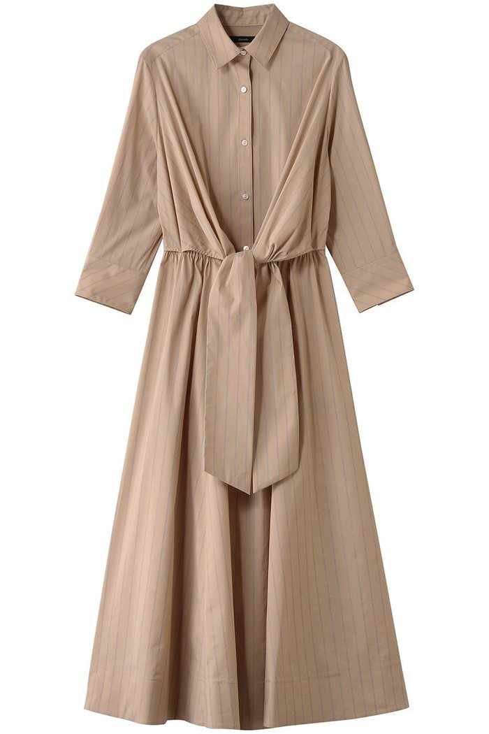 【アルアバイル/allureville】のピンストライプノットシャツワンピース インテリア・キッズ・メンズ・レディースファッション・服の通販 founy(ファニー) https://founy.com/ ファッション Fashion レディースファッション Fashion for Women ワンピース Dresses シャツワンピース / 1枚で着映えコーデ Shirt Dresses チュニック Tunic Tops & Dresses ストライプ Stripe, Striped Pattern チュニック Tunic, Long Top トレンド Trend, Trending Now フロント Front, Front Design ロング Long, Long-Length 春 Spring |ID: prp329100004369558 ipo3291000000036107353