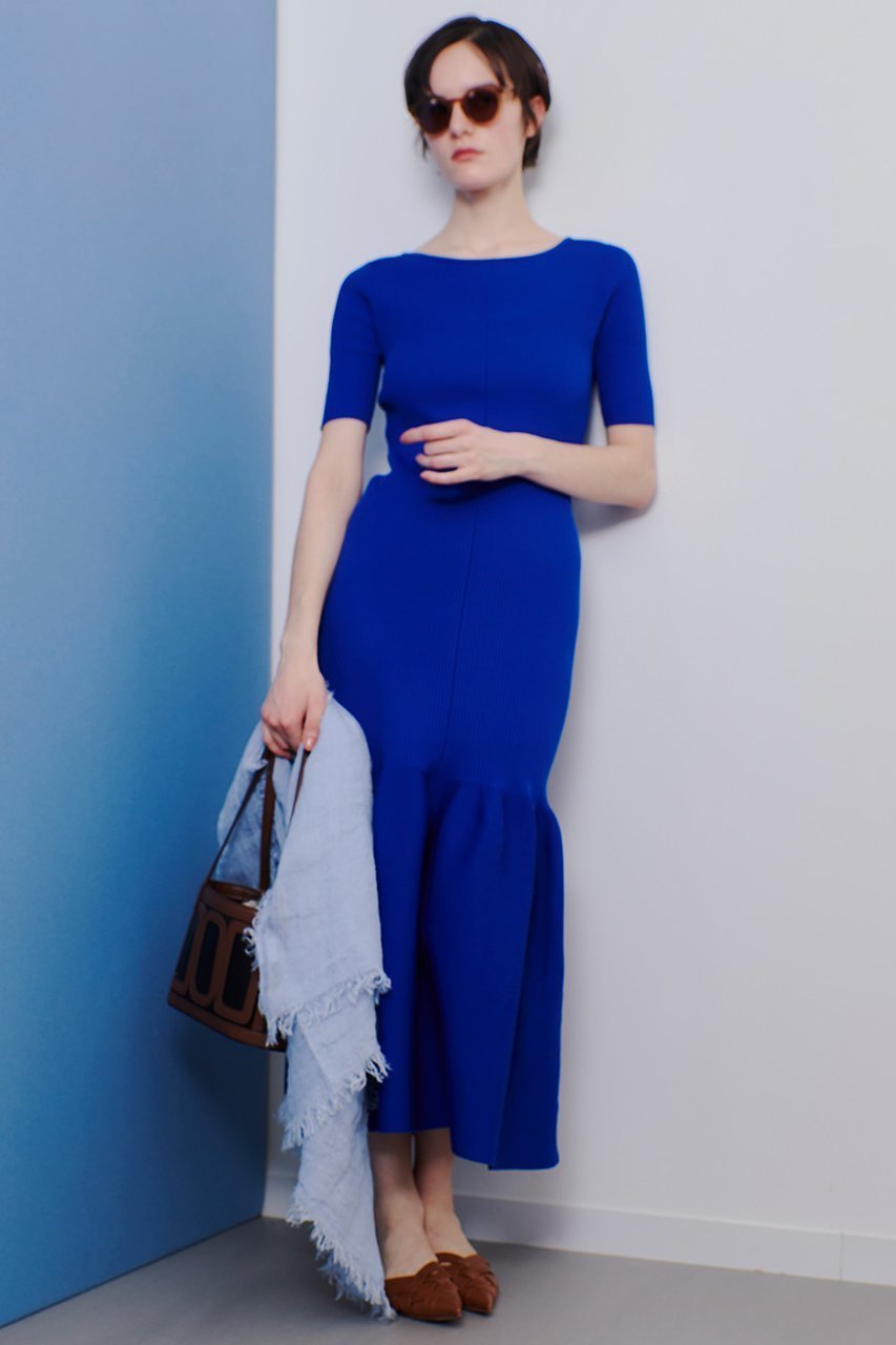 【アルアバイル/allureville】のニットマーメイドワンピース 人気、トレンドファッション・服の通販 founy(ファニー) 　ファッション　Fashion　レディースファッション　Fashion for Women　ワンピース　Dresses　チュニック　Tunic Tops & Dresses　おすすめ　Recommended / Our Picks　クール　Cool, Chic　ジャケット　Jacket, Outerwear　スクエア　Square, Square Shape　チュニック　Tunic, Long Top　デコルテ　Décolleté, Neckline　ブルゾン　Blouson, Bomber Jacket　マーメイド　Mermaid, Fishtail Silhouette　ロング　Long, Long-Length　再入荷　Restock / Back in Stock　羽織　Haori, Light Jacket　other-7|ID: prp329100004369559 ipo3291000000035055127