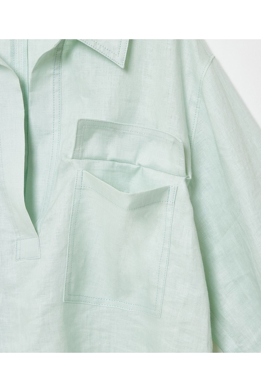 【アルアバイル/allureville】のリネンプルオーバーシャツ 人気、トレンドファッション・服の通販 founy(ファニー) 　ファッション　Fashion　レディースファッション　Fashion for Women　トップス・カットソー　Cut & Sew Tops　シャツ・ブラウス・オフィスカジュアル　Elegant Blouses & Button-Ups　カジュアルプルオーバー・ニットトップス　Pullovers & Knit Tops / Casual Pullovers　スリーブ　Sleeve, Long Sleeve / Short Sleeve　リネン　Linen, Linen Fabric　ロング　Long, Long-Length　再入荷　Restock / Back in Stock　夏　Summer　春　Spring　S/S・春夏　SS, Spring/Summer, Warm Season　other-4|ID: prp329100004369562 ipo3291000000032705517