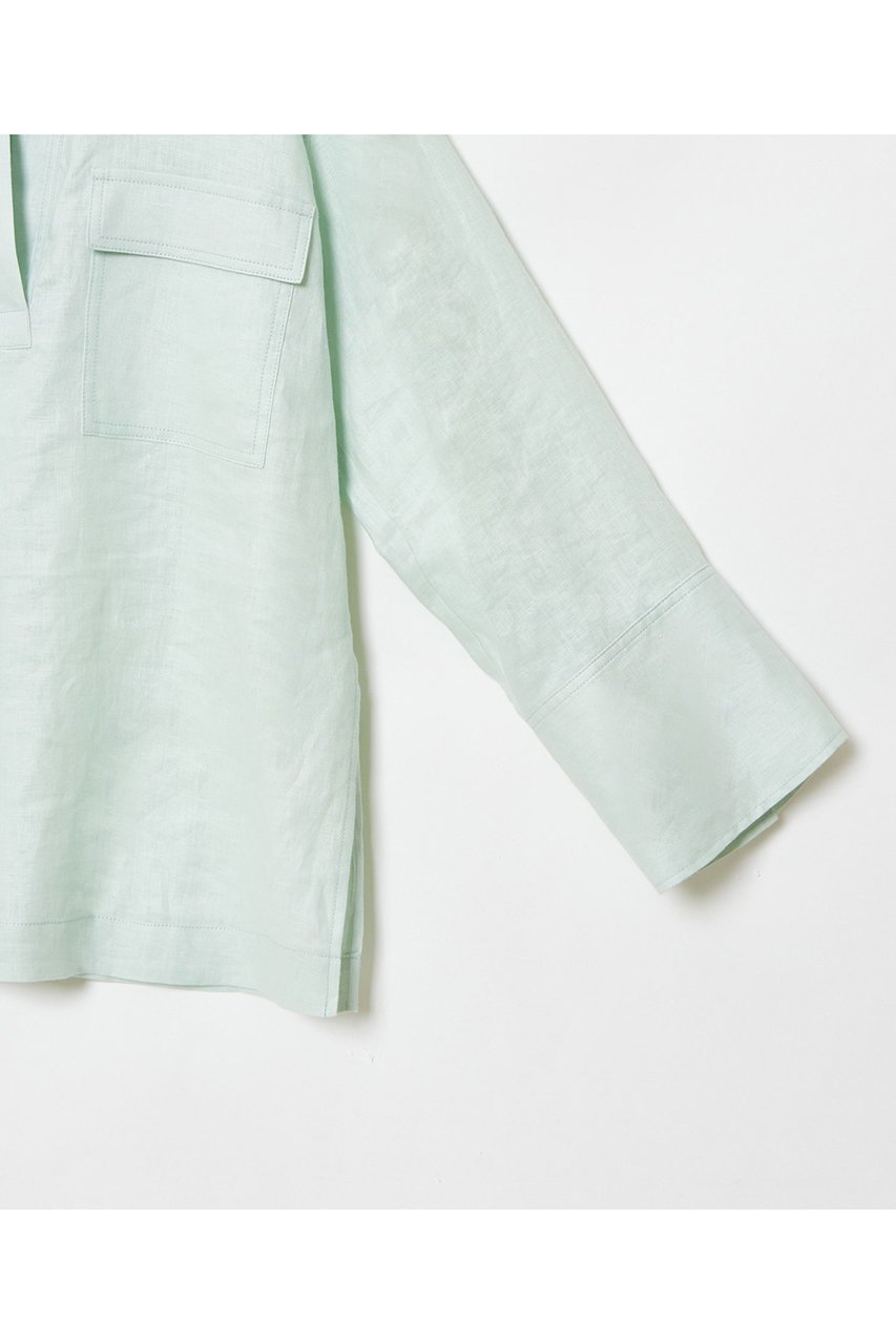 【アルアバイル/allureville】のリネンプルオーバーシャツ 人気、トレンドファッション・服の通販 founy(ファニー) 　ファッション　Fashion　レディースファッション　Fashion for Women　トップス・カットソー　Cut & Sew Tops　シャツ・ブラウス・オフィスカジュアル　Elegant Blouses & Button-Ups　カジュアルプルオーバー・ニットトップス　Pullovers & Knit Tops / Casual Pullovers　スリーブ　Sleeve, Long Sleeve / Short Sleeve　リネン　Linen, Linen Fabric　ロング　Long, Long-Length　再入荷　Restock / Back in Stock　夏　Summer　春　Spring　S/S・春夏　SS, Spring/Summer, Warm Season　other-5|ID: prp329100004369562 ipo3291000000032705519