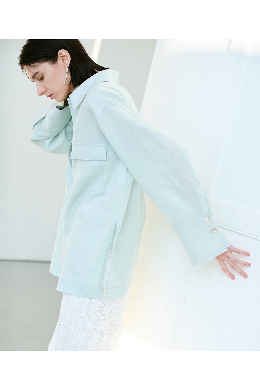 【アルアバイル/allureville】のリネンプルオーバーシャツ 人気、トレンドファッション・服の通販 founy(ファニー) 　ファッション　Fashion　レディースファッション　Fashion for Women　トップス・カットソー　Cut & Sew Tops　シャツ・ブラウス・オフィスカジュアル　Elegant Blouses & Button-Ups　カジュアルプルオーバー・ニットトップス　Pullovers & Knit Tops / Casual Pullovers　スリーブ　Sleeve, Long Sleeve / Short Sleeve　リネン　Linen, Linen Fabric　ロング　Long, Long-Length　再入荷　Restock / Back in Stock　夏　Summer　春　Spring　S/S・春夏　SS, Spring/Summer, Warm Season　other-7|ID: prp329100004369562 ipo3291000000032705521