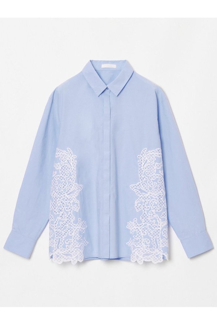 【アルアバイル/allureville】のサイドエンブロイダリーシャツブラウス インテリア・キッズ・メンズ・レディースファッション・服の通販 founy(ファニー) https://founy.com/ ファッション Fashion レディースファッション Fashion for Women トップス・カットソー Cut & Sew Tops シャツ・ブラウス・オフィスカジュアル Elegant Blouses & Button-Ups おすすめ Recommended / Our Picks スカラップ Scallop, Scalloped Edge ストレート Straight, Straight Cut スリーブ Sleeve, Long Sleeve / Short Sleeve トレンド Trend, Trending Now ハーフ Half, Half-Length ボトム Bottoms, Lower Wear マニッシュ Mannish, Boyish メッシュ Mesh, Net Fabric モダン Modern, Contemporary レース Lace, Lace Fabric ロング Long, Long-Length |ID: prp329100004369563 ipo3291000000035054310