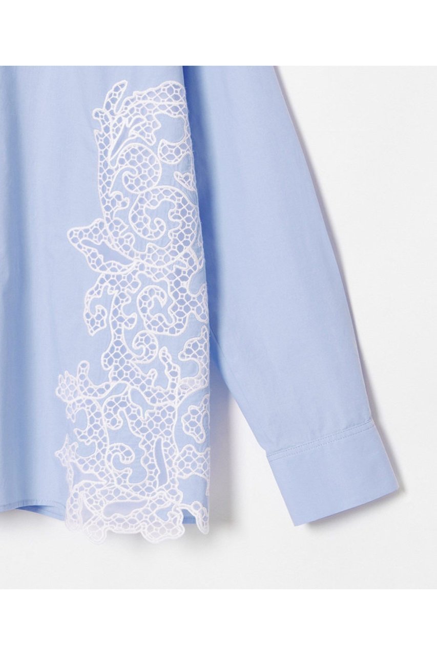 【アルアバイル/allureville】のサイドエンブロイダリーシャツブラウス 人気、トレンドファッション・服の通販 founy(ファニー) 　ファッション　Fashion　レディースファッション　Fashion for Women　トップス・カットソー　Cut & Sew Tops　シャツ・ブラウス・オフィスカジュアル　Elegant Blouses & Button-Ups　おすすめ　Recommended / Our Picks　スカラップ　Scallop, Scalloped Edge　ストレート　Straight, Straight Cut　スリーブ　Sleeve, Long Sleeve / Short Sleeve　トレンド　Trend, Trending Now　ハーフ　Half, Half-Length　ボトム　Bottoms, Lower Wear　マニッシュ　Mannish, Boyish　メッシュ　Mesh, Net Fabric　モダン　Modern, Contemporary　レース　Lace, Lace Fabric　ロング　Long, Long-Length　再入荷　Restock / Back in Stock　other-4|ID: prp329100004369563 ipo3291000000035054314