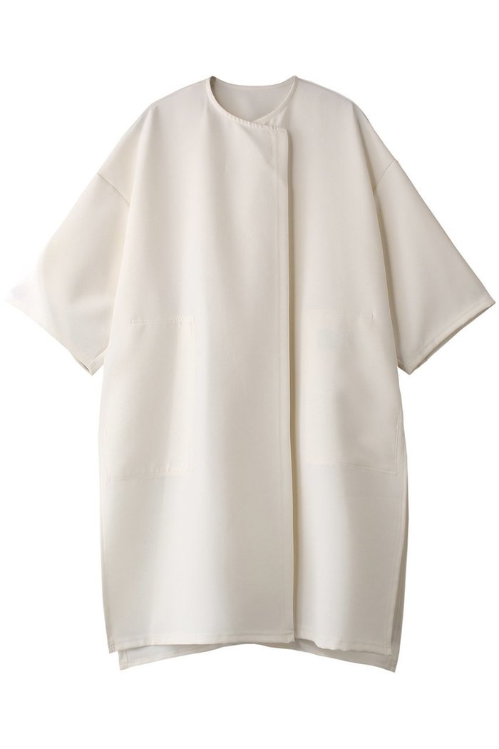 【ミズイロ インド/mizuiro ind】のno collar half slv CT コート インテリア・キッズ・メンズ・レディースファッション・服の通販 founy(ファニー) https://founy.com/ ファッション Fashion レディースファッション WOMEN アウター Coat Outerwear コート Coats スリット Slit ロング Long ワイド Wide |ID: prp329100004369565 ipo3291000000030545000