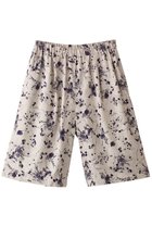 【ミズイロ インド/mizuiro ind】のrayon linen print short PT パンツ purple|ID: prp329100004369566 ipo3291000000032926533