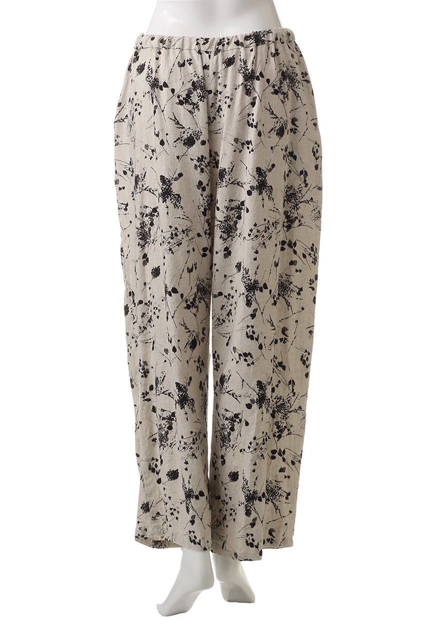 【ミズイロ インド/mizuiro ind】のrayon linen print easy PT パンツ 人気、トレンドファッション・服の通販 founy(ファニー) 　ファッション　Fashion　レディースファッション　Fashion for Women　パンツ　Pants & Trousers　シンプル　Simple, Minimal　プリント　Print, Printed Pattern　モダン　Modern, Contemporary　モノトーン　Monotone, Black and White　リネン　Linen, Linen Fabric　ワイド　Wide, Wide Fit　other-4|ID: prp329100004369567 ipo3291000000032926659