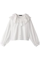 【ミズイロ インド/mizuiro ind】のdouble frill collars shirt シャツ off white|ID:prp329100004369568