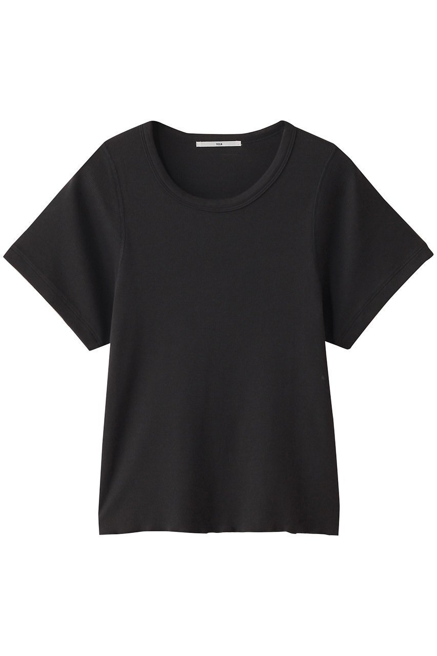 【エリオポール/heliopole】の【TICCA】テレコTシャツ インテリア・キッズ・メンズ・レディースファッション・服の通販 founy(ファニー) 　ファッション　Fashion　レディースファッション　Fashion for Women　トップス・カットソー　Cut & Sew Tops　シャツ・ブラウス・オフィスカジュアル　Elegant Blouses & Button-Ups　ロングTシャツ・Tシャツ　Longline T-Shirts & Tees　カットソー・ベーシックTシャツ　Cut-and-Sewn Tops / Stretch Tees & Basics　インナー　Innerwear　エレガント 上品　Elegant　ショート　Short, Short Length　スリーブ　Sleeve, Long Sleeve / Short Sleeve　テレコ　Ribbed, Rib Stitch　フィット　Fit, Slim Fit　ベーシック　Basic, Essential　ワーク　Workwear, Utility Style　半袖　Short Sleeve, Half Sleeve　チャコールグレー|ID: prp329100004369569 ipo3291000000032876761