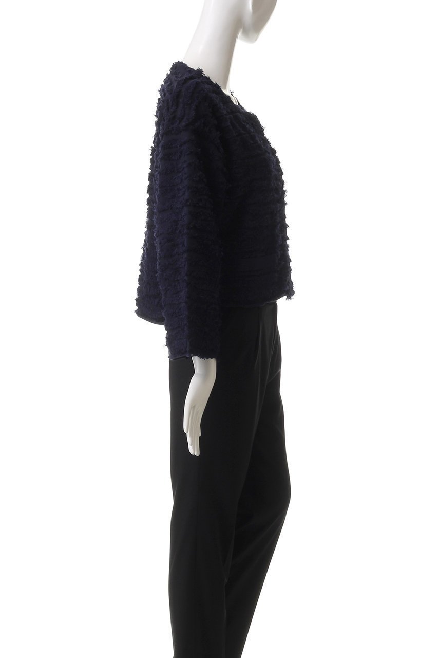 【エリオポール/heliopole】の【THREE DOTS】フリンジジャケット 人気、トレンドファッション・服の通販 founy(ファニー) 　ファッション　Fashion　レディースファッション　Fashion for Women　アウター　Coat / Outerwear Collection　レディースジャケット・軽アウター　Jackets　ショート　Short, Short Length　ジャケット　Jacket, Outerwear　パーティ　Party, Party Style　フリンジ　Fringe, Tassel　ボーダー　Border, Stripe　other-3|ID: prp329100004369576 ipo3291000000032912359