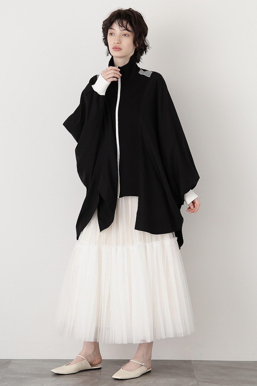 【ヒューエルミュージアム/hueLe Museum】の【STUMBLY】Volume Combi Zip Up 人気、トレンドファッション・服の通販 founy(ファニー) ファッション Fashion レディースファッション Fashion for Women トップス・カットソー Cut & Sew Tops シャツ・ブラウス・オフィスカジュアル Elegant Blouses & Button-Ups ジップ Zip, Zipper スリーブ Sleeve, Long Sleeve / Short Sleeve ポンチョ Poncho, Cape Style メッシュ Mesh, Net Fabric ロング Long, Long-Length other-3|ID: prp329100004369583 ipo3291000000034615628