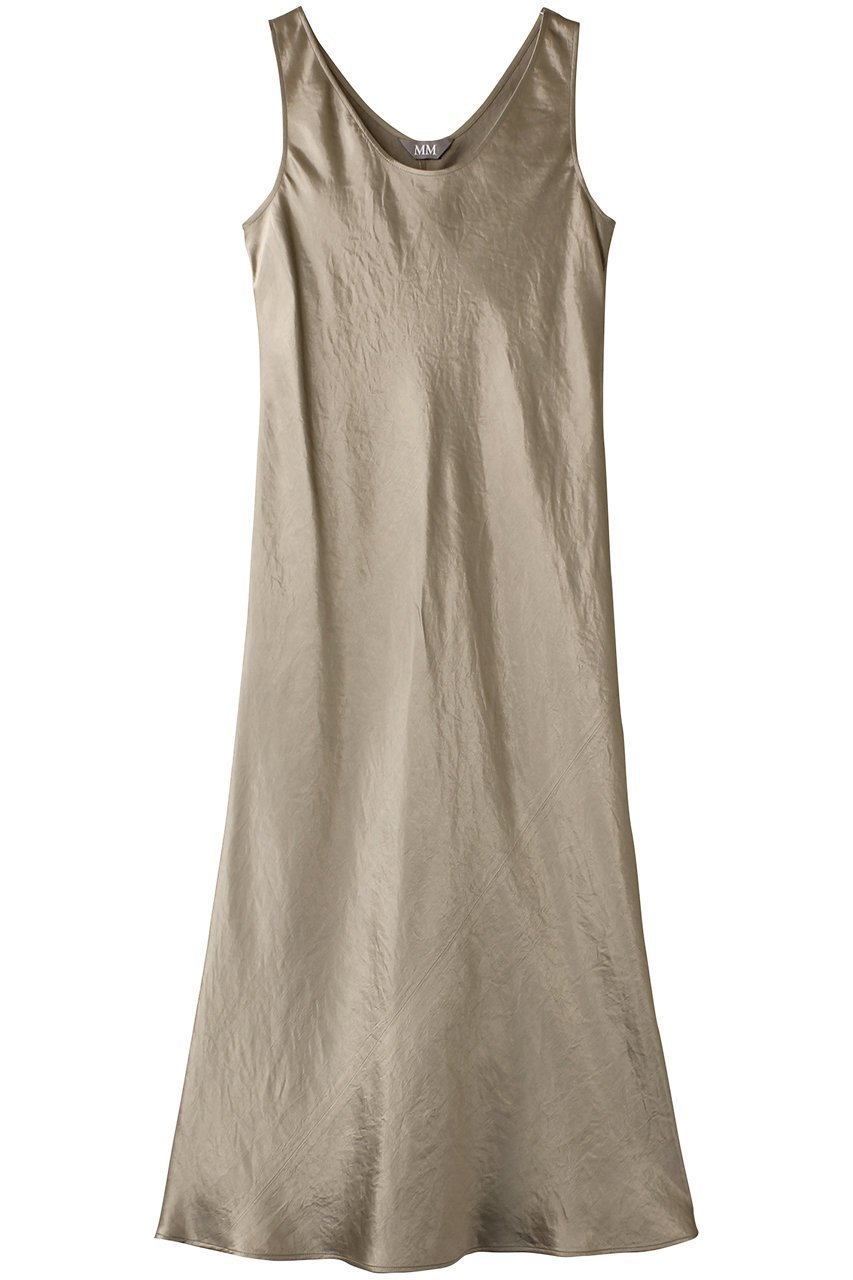 【マックスマーラ/Max Mara】の【MM】TALETE サテンノースリーブドレス インテリア・キッズ・メンズ・レディースファッション・服の通販 founy(ファニー) 　ファッション　Fashion　レディースファッション　Fashion for Women　ワンピース　Dresses　フォーマル・パーティードレス・結婚式用ドレス　Elegant & Casual Dresses　チュニック　Tunic Tops & Dresses　クラシック　Classic, Timeless Style　サテン　Satin, Glossy Fabric　シューズ　Shoes, Footwear　チュニック　Tunic, Long Top　ドレス　Dress, One-Piece　ノースリーブ　Sleeveless, No-Sleeve　ロング　Long, Long-Length　サンド|ID: prp329100004369584 ipo3291000000032881955