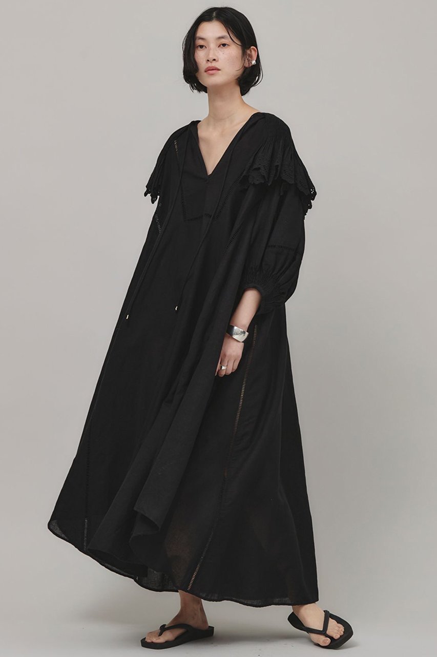 【カレンソロジー/Curensology】のハンドスモッキングワンピース 人気、トレンドファッション・服の通販 founy(ファニー) 　ファッション　Fashion　レディースファッション　Ladies' Fashion Online　ワンピース　Dress　チュニック　Tunic　インド　India　チュニック　Tunic　リネン　Linen　ロング　Long　ワイド　Wide　再入荷　Restock/Back In Stock/Re Arrival　other-2|ID: prp329100004369586 ipo3291000000032613704