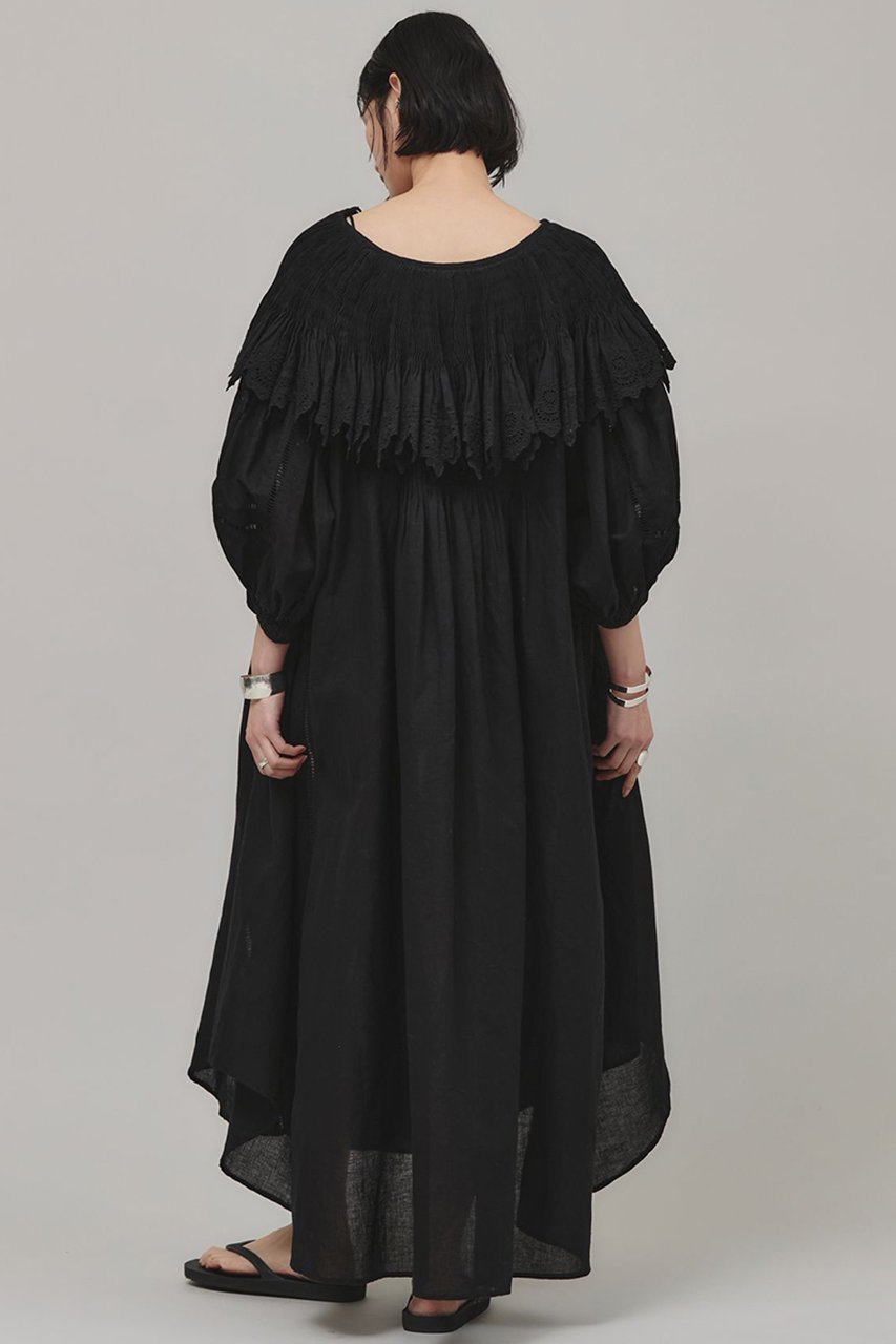 【カレンソロジー/Curensology】のハンドスモッキングワンピース 人気、トレンドファッション・服の通販 founy(ファニー) 　ファッション　Fashion　レディースファッション　Ladies' Fashion Online　ワンピース　Dress　チュニック　Tunic　インド　India　チュニック　Tunic　リネン　Linen　ロング　Long　ワイド　Wide　再入荷　Restock/Back In Stock/Re Arrival　other-6|ID: prp329100004369586 ipo3291000000032613708