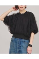 【カレンソロジー/Curensology】のチュールニットプルオーバー 人気、トレンドファッション・服の通販 founy(ファニー) ファッション Fashion レディースファッション WOMEN トップス・カットソー Tops/Tshirt ニット Knit Tops プルオーバー Pullover 2025年 2025 2025春夏・S/S Ss,Spring/Summer,2025 ギャザー Gather サマー Summer チュール Tulle ドッキング Docking 夏 Summer 春 Spring S/S・春夏 Ss・Spring/Summer |ID:prp329100004369587