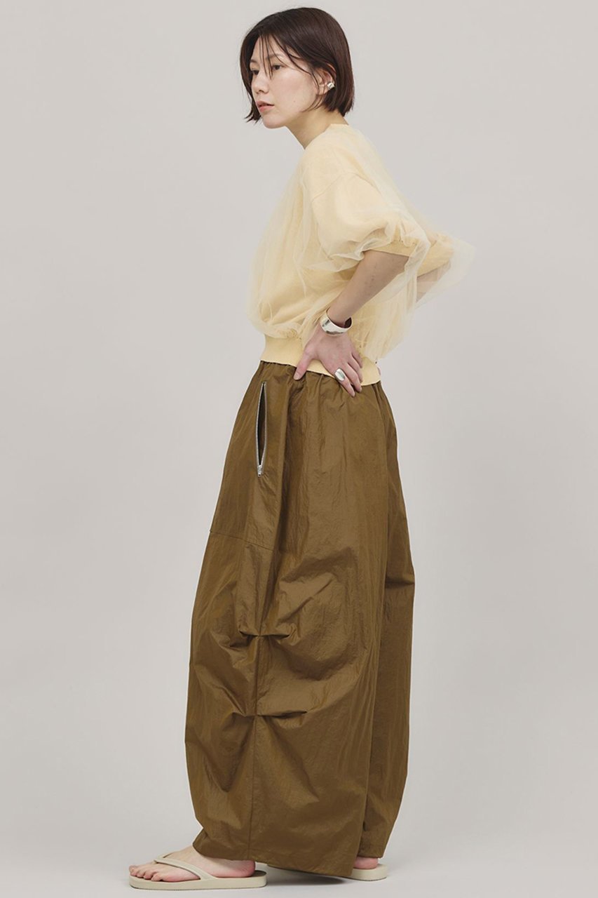 【カレンソロジー/Curensology】のチュールニットプルオーバー 人気、トレンドファッション・服の通販 founy(ファニー) 　ファッション　Fashion　レディースファッション　WOMEN　トップス・カットソー　Tops/Tshirt　ニット　Knit Tops　プルオーバー　Pullover　ギャザー　Gather　サマー　Summer　チュール　Tulle　ドッキング　Docking　other-6|ID: prp329100004369587 ipo3291000000031338058
