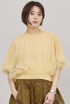 【カレンソロジー/Curensology】のチュールニットプルオーバー クリーム|ID: prp329100004369587 ipo3291000000032613713
