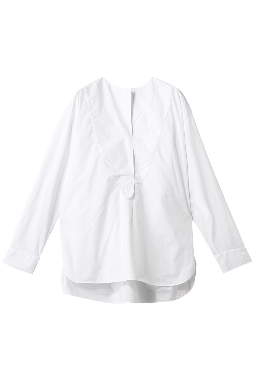 【バイ マレーネ ビルガー/BY MALENE BIRGER】のFAYETTE ドレスシャツ インテリア・キッズ・メンズ・レディースファッション・服の通販 founy(ファニー) 　ファッション　Fashion　レディースファッション　Fashion for Women　トップス・カットソー　Cut & Sew Tops　シャツ・ブラウス・オフィスカジュアル　Elegant Blouses & Button-Ups　ワンピース　Dresses　フォーマル・パーティードレス・結婚式用ドレス　Elegant & Casual Dresses　シンプル　Simple, Minimal　スタイリッシュ　Stylish, Fashionable　スリーブ　Sleeve, Long Sleeve / Short Sleeve　ドレス　Dress, One-Piece　ボトム　Bottoms, Lower Wear　マニッシュ　Mannish, Boyish　ロング　Long, Long-Length　エレガント 上品　Elegant　ピュアーホワイト|ID: prp329100004369590 ipo3291000000032868822