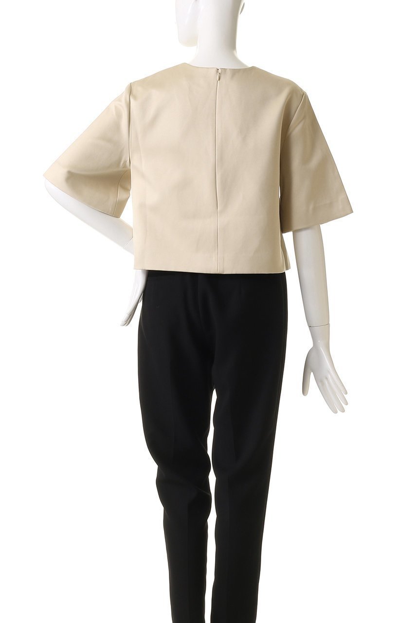 【バイ マレーネ ビルガー/BY MALENE BIRGER】のHANIA クロップドトップス 人気、トレンドファッション・服の通販 founy(ファニー) 　ファッション　Fashion　レディースファッション　Fashion for Women　トップス・カットソー　Cut & Sew Tops　シャツ・ブラウス・オフィスカジュアル　Elegant Blouses & Button-Ups　ロングTシャツ・Tシャツ　Longline T-Shirts & Tees　カットソー・ベーシックTシャツ　Cut-and-Sewn Tops / Stretch Tees & Basics　ショート　Short, Short Length　シンプル　Simple, Minimal　スリーブ　Sleeve, Long Sleeve / Short Sleeve　バランス　Balance, Style Balance　フレア　Flare, Flared　ボトム　Bottoms, Lower Wear　ワイド　Wide, Wide Fit　other-4|ID: prp329100004369591 ipo3291000000032879140