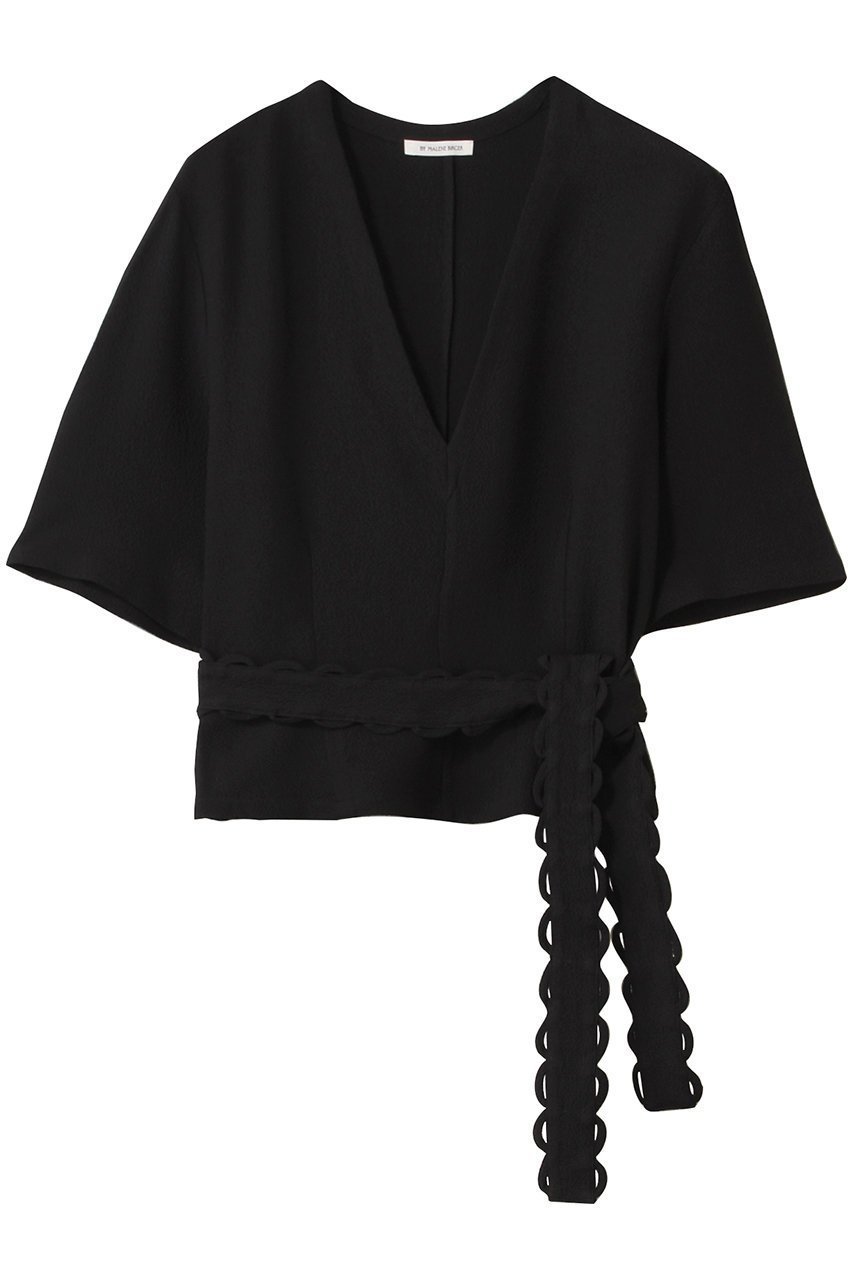 【バイ マレーネ ビルガー/BY MALENE BIRGER】のULLAS ハーフスリーブプルオーバー インテリア・キッズ・メンズ・レディースファッション・服の通販 founy(ファニー) 　ファッション　Fashion　レディースファッション　Ladies' Fashion Online　トップス・カットソー　Tops/Tshirt　シャツ/ブラウス　Shirts/Blouses　プルオーバー　Pullover　ショート　Short　スリーブ　Sleeve　再入荷　Restock/Back In Stock/Re Arrival　ブラック|ID: prp329100004369592 ipo3291000000032694543