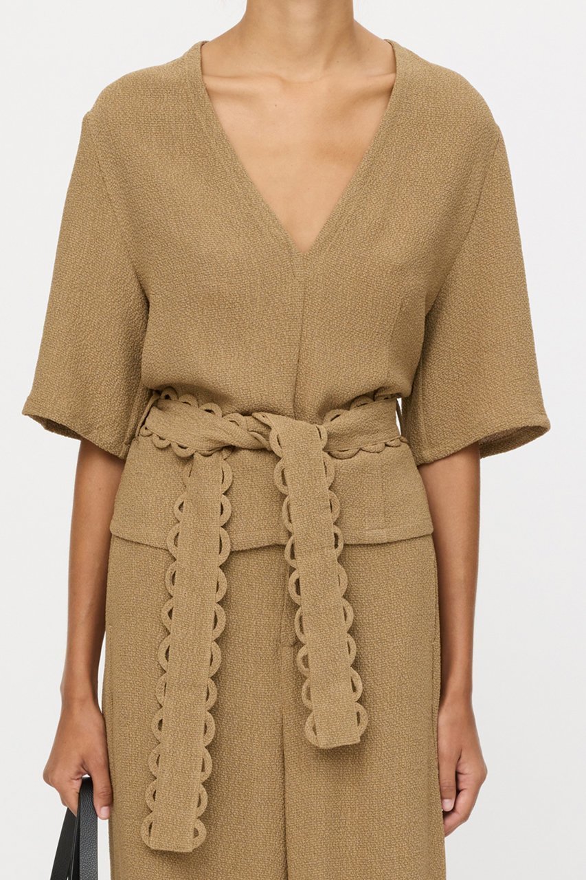 【バイ マレーネ ビルガー/BY MALENE BIRGER】のULLAS ハーフスリーブプルオーバー 人気、トレンドファッション・服の通販 founy(ファニー) 　ファッション　Fashion　レディースファッション　Ladies' Fashion Online　トップス・カットソー　Tops/Tshirt　シャツ/ブラウス　Shirts/Blouses　プルオーバー　Pullover　ショート　Short　スリーブ　Sleeve　再入荷　Restock/Back In Stock/Re Arrival　other-8|ID: prp329100004369592 ipo3291000000032694551