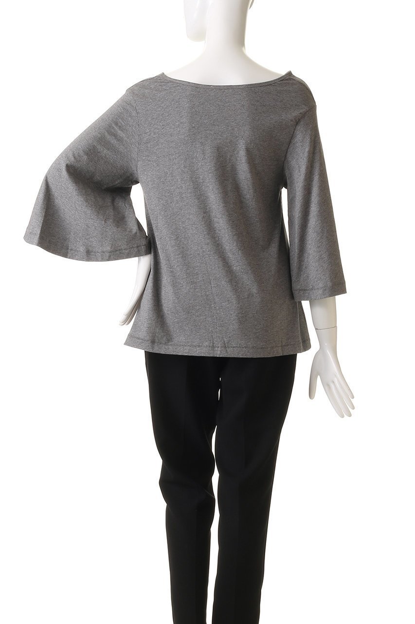 【バイ マレーネ ビルガー/BY MALENE BIRGER】のBRYAR ジャージートップス 人気、トレンドファッション・服の通販 founy(ファニー) 　ファッション　Fashion　レディースファッション　Fashion for Women　トップス・カットソー　Cut & Sew Tops　シャツ・ブラウス・オフィスカジュアル　Elegant Blouses & Button-Ups　ロングTシャツ・Tシャツ　Longline T-Shirts & Tees　カットソー・ベーシックTシャツ　Cut-and-Sewn Tops / Stretch Tees & Basics　とろみ　Fluid, Flowy Fabric　ショート　Short, Short Length　スリーブ　Sleeve, Long Sleeve / Short Sleeve　デコルテ　Décolleté, Neckline　ドレープ　Drape, Draping Fabric　ワイド　Wide, Wide Fit　エレガント 上品　Elegant　other-4|ID: prp329100004369597 ipo3291000000032843030