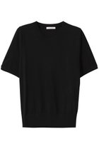 【バイ マレーネ ビルガー/BY MALENE BIRGER】のLELLE クルーネックプルオーバー 人気、トレンドファッション・服の通販 founy(ファニー) ファッション Fashion レディースファッション Fashion for Women トップス・カットソー Cut & Sew Tops ニット Knit Tops & Sweaters カジュアルプルオーバー・ニットトップス Pullovers & Knit Tops / Casual Pullovers なめらか Smooth, Silky Texture インナー Innerwear シアー Sheer, See-Through ボトム Bottoms, Lower Wear thumbnail ブラック|ID: prp329100004369600 ipo3291000000032951405