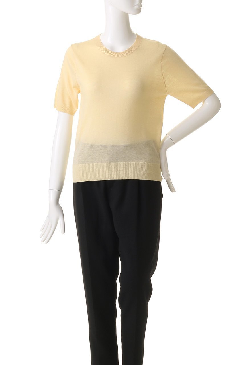 【バイ マレーネ ビルガー/BY MALENE BIRGER】のLELLE クルーネックプルオーバー 人気、トレンドファッション・服の通販 founy(ファニー) 　ファッション　Fashion　レディースファッション　Fashion for Women　トップス・カットソー　Cut & Sew Tops　ニット　Knit Tops & Sweaters　カジュアルプルオーバー・ニットトップス　Pullovers & Knit Tops / Casual Pullovers　なめらか　Smooth, Silky Texture　インナー　Innerwear　シアー　Sheer, See-Through　ボトム　Bottoms, Lower Wear　other-2|ID: prp329100004369600 ipo3291000000032951417