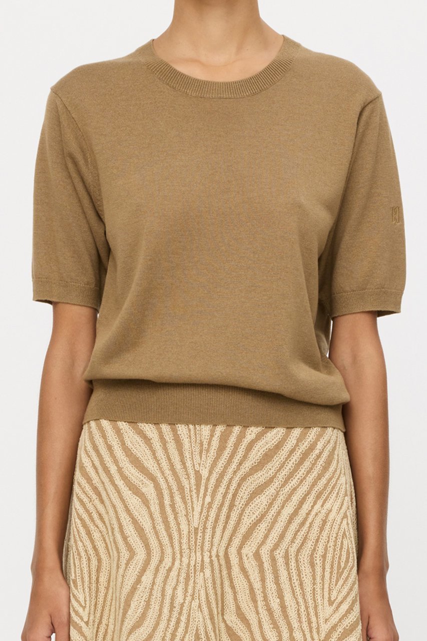 【バイ マレーネ ビルガー/BY MALENE BIRGER】のLELLE クルーネックプルオーバー 人気、トレンドファッション・服の通販 founy(ファニー) 　ファッション　Fashion　レディースファッション　Fashion for Women　トップス・カットソー　Cut & Sew Tops　ニット　Knit Tops & Sweaters　カジュアルプルオーバー・ニットトップス　Pullovers & Knit Tops / Casual Pullovers　なめらか　Smooth, Silky Texture　インナー　Innerwear　シアー　Sheer, See-Through　ボトム　Bottoms, Lower Wear　other-7|ID: prp329100004369600 ipo3291000000032951436