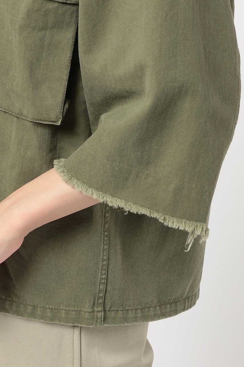 【ジェービーアタイア/J.B. ATTIRE】のPARIS UTILITY JACKET 人気、トレンドファッション・服の通販 founy(ファニー) 　ファッション　Fashion　レディースファッション　Fashion for Women　アウター　Coat / Outerwear Collection　レディースジャケット・軽アウター　Jackets　トップス・カットソー　Cut & Sew Tops　シャツ・ブラウス・オフィスカジュアル　Elegant Blouses & Button-Ups　カットオフ　Cut-Off Design　ショート　Short, Short Length　ジャケット　Jacket, Outerwear　スリーブ　Sleeve, Long Sleeve / Short Sleeve　バランス　Balance, Style Balance　パターン　Pattern, Design Print　フロント　Front, Front Design　ポケット　Pocket, Pocket Detail　other-6|ID: prp329100004369602 ipo3291000000032905183