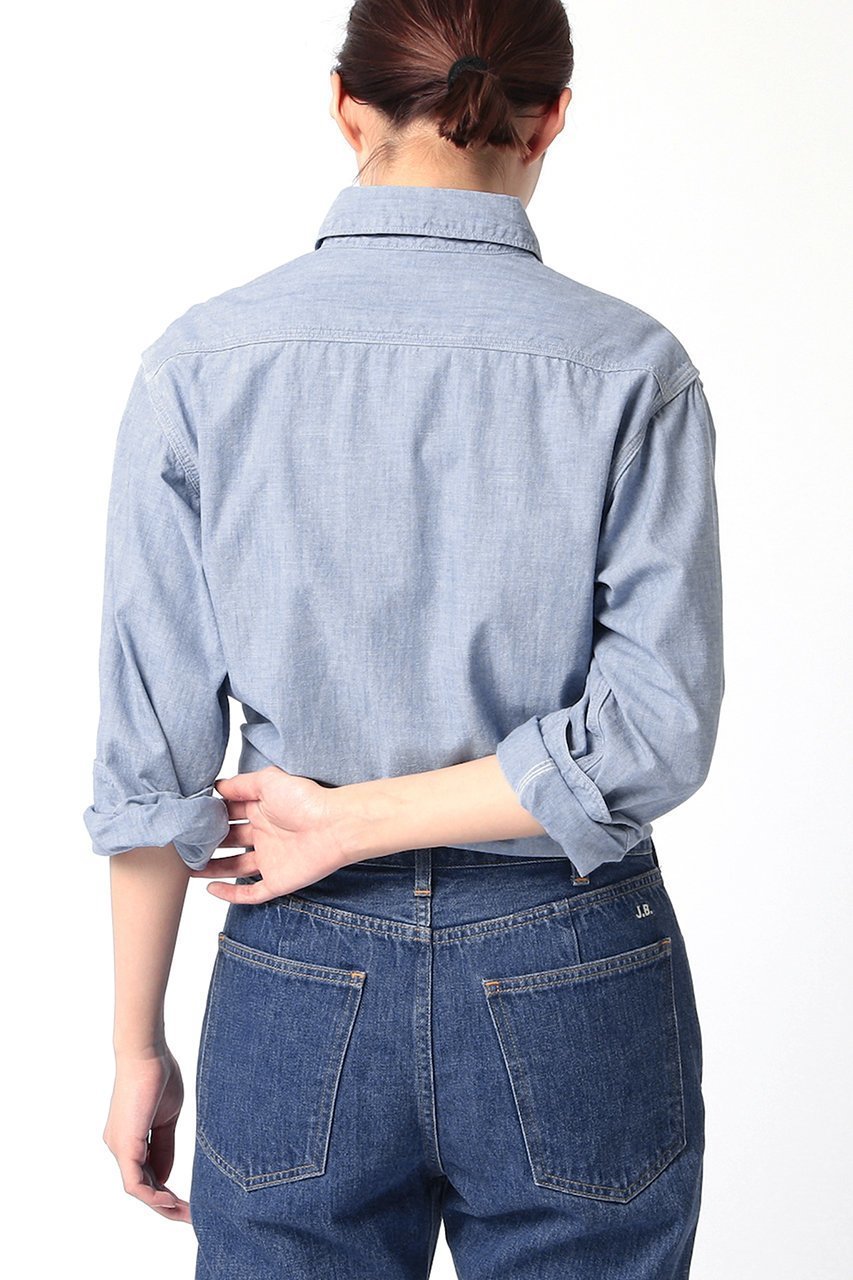 【ジェービーアタイア/J.B. ATTIRE】のRIVIERA CHAMBRAY SHIRT 人気、トレンドファッション・服の通販 founy(ファニー) 　ファッション　Fashion　レディースファッション　WOMEN　トップス・カットソー　Tops/Tshirt　シャツ/ブラウス　Shirts/Blouses　おすすめ　Recommend　シャンブレー　Chambray　スリーブ　Sleeve　ダブル　Double　デニム　Denim　トリプル　Triple　フレンチ　French　メンズ　Mens　ロング　Long　ワーク　Work　定番　Standard　other-7|ID: prp329100004369610 ipo3291000000031337181