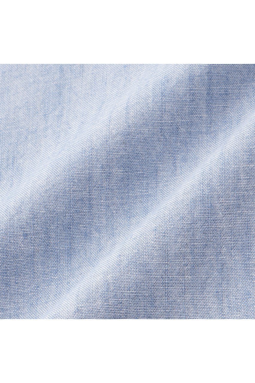 【ジェービーアタイア/J.B. ATTIRE】のRIVIERA CHAMBRAY SHIRT 人気、トレンドファッション・服の通販 founy(ファニー) 　ファッション　Fashion　レディースファッション　Fashion for Women　トップス・カットソー　Cut & Sew Tops　シャツ・ブラウス・オフィスカジュアル　Elegant Blouses & Button-Ups　おすすめ　Recommended / Our Picks　シャンブレー　Chambray, Denim-Like Fabric　スリーブ　Sleeve, Long Sleeve / Short Sleeve　ダブル　Double, Double-Breasted　デニム　Denim, Jeans Material　トリプル　Triple, Three Layers　フレンチ　French, French Style　メンズ　Men's, Menswear　ロング　Long, Long-Length　ワーク　Workwear, Utility Style　定番　Standard, Basic Item　other-3|ID: prp329100004369610 ipo3291000000035474539