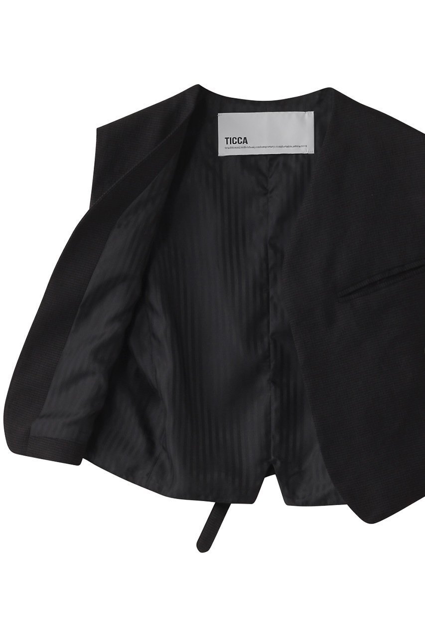 【ティッカ/TICCA】のハウンドトゥースベスト 人気、トレンドファッション・服の通販 founy(ファニー) 　ファッション　Fashion　レディースファッション　Fashion for Women　アウター　Coat / Outerwear Collection　レディースジャケット・軽アウター　Jackets　おすすめ　Recommended / Our Picks　カッティング　Cutting Detail　カットソー　Cut and Sewn Top　コンパクト　Compact, Small Size　シンプル　Simple, Minimal　ジャケット　Jacket, Outerwear　セットアップ　Set-Up, Coordinated Outfit　ハウンドトゥース　Houndstooth, Dogtooth Check　バランス　Balance, Style Balance　ベスト　Vest, Waistcoat　メンズ　Men's, Menswear　リネン　Linen, Linen Fabric　ワイド　Wide, Wide Fit　ヴィンテージ　Vintage Style　エレガント 上品　Elegant　other-6|ID: prp329100004372492 ipo3291000000032962874