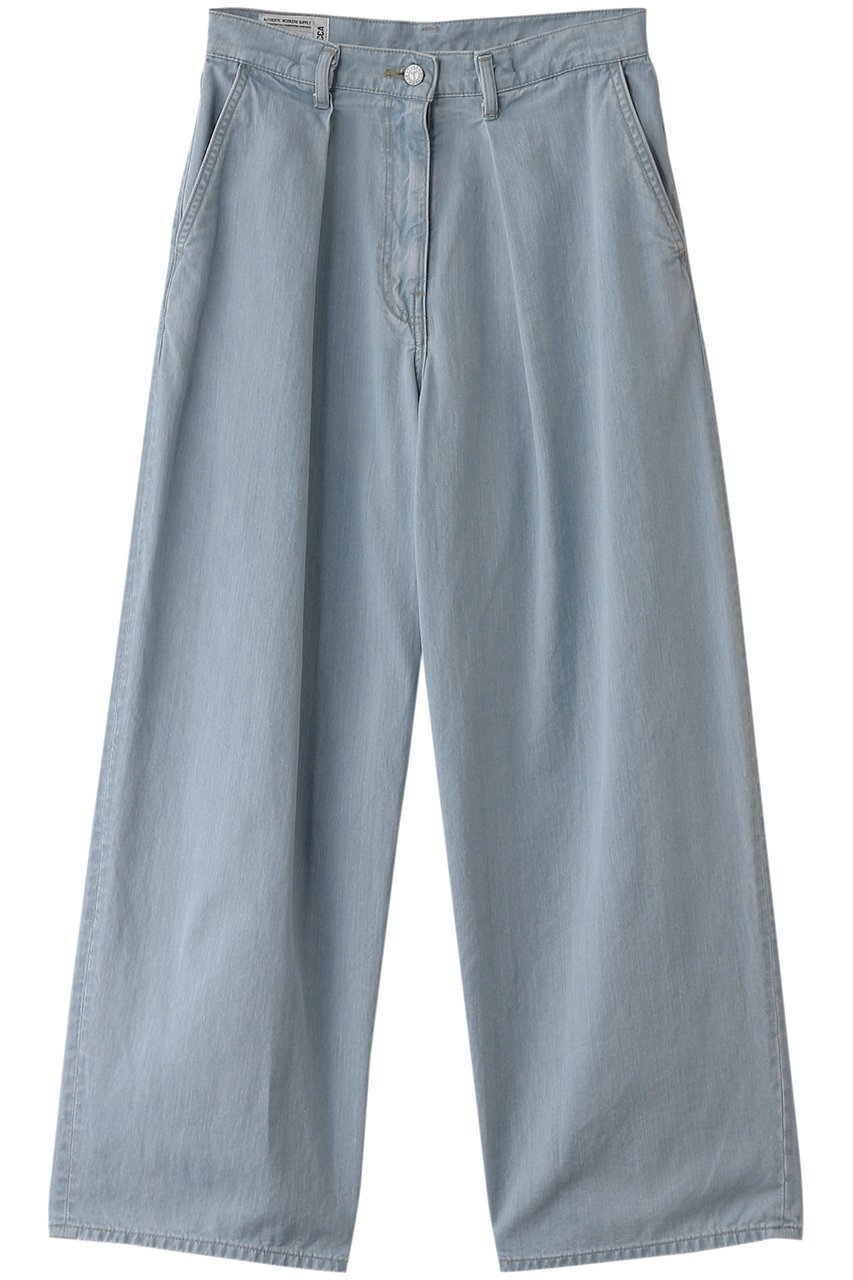 【ティッカ/TICCA】のライトデニムタックワイドパンツ 人気、トレンドファッション・服の通販 founy(ファニー) 　ファッション　Fashion　レディースファッション　Fashion for Women　パンツ　Pants & Trousers　デニムパンツ・ジーンズ・美脚デニム　Denim Jeans & Pants　ストレート　Straight, Straight Cut　デニム　Denim, Jeans Material　フォルム　Silhouette, Form　ワイド　Wide, Wide Fit　 other-1|ID: prp329100004372495 ipo3291000000036099631