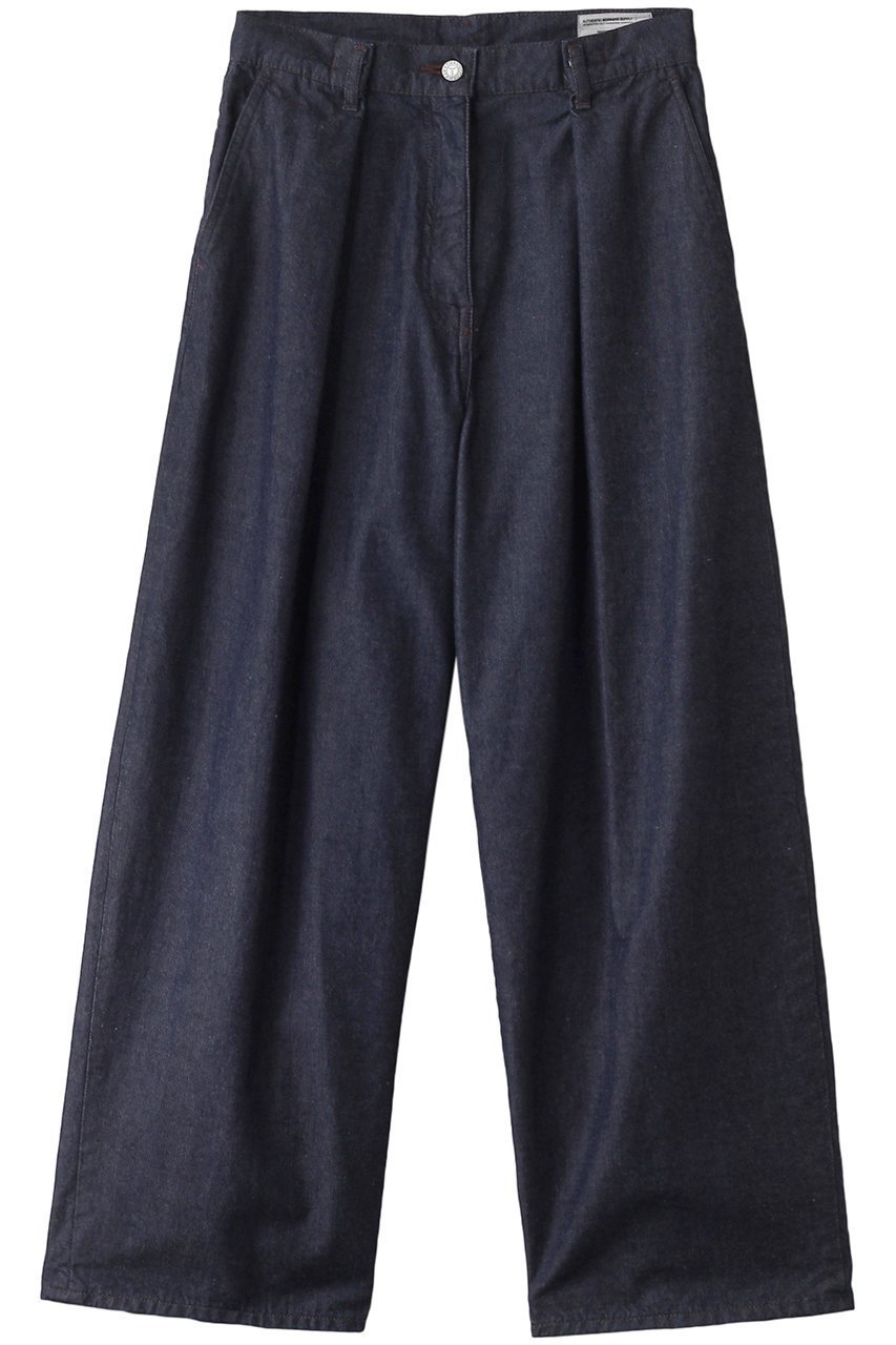 【ティッカ/TICCA】のライトデニムタックワイドパンツ インテリア・キッズ・メンズ・レディースファッション・服の通販 founy(ファニー) 　ファッション　Fashion　レディースファッション　Fashion for Women　パンツ　Pants & Trousers　デニムパンツ・ジーンズ・美脚デニム　Denim Jeans & Pants　ストレート　Straight, Straight Cut　デニム　Denim, Jeans Material　フォルム　Silhouette, Form　ワイド　Wide, Wide Fit　ブルー|ID: prp329100004372495 ipo3291000000036099633