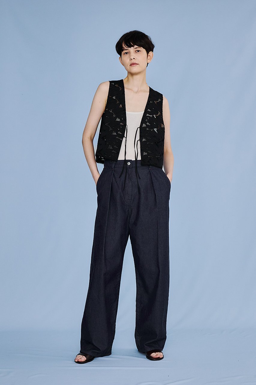 【ティッカ/TICCA】のライトデニムタックワイドパンツ 人気、トレンドファッション・服の通販 founy(ファニー) 　ファッション　Fashion　レディースファッション　Fashion for Women　パンツ　Pants & Trousers　デニムパンツ・ジーンズ・美脚デニム　Denim Jeans & Pants　ストレート　Straight, Straight Cut　デニム　Denim, Jeans Material　フォルム　Silhouette, Form　ワイド　Wide, Wide Fit　other-6|ID: prp329100004372495 ipo3291000000036099638